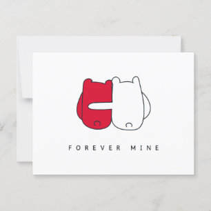 Cartão Postal Dia de os namorados romântico