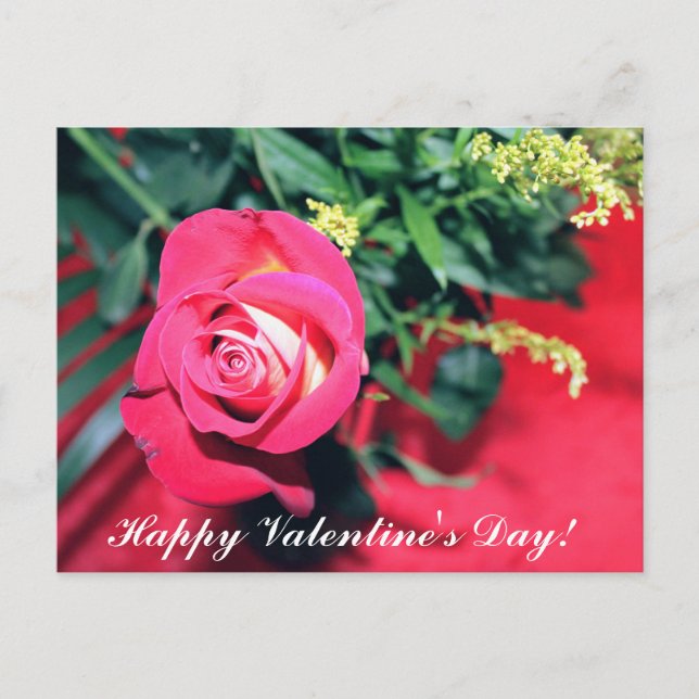 Cartão Postal Dia de os namorados ROSE DE TINTA E AMARELO (Frente)
