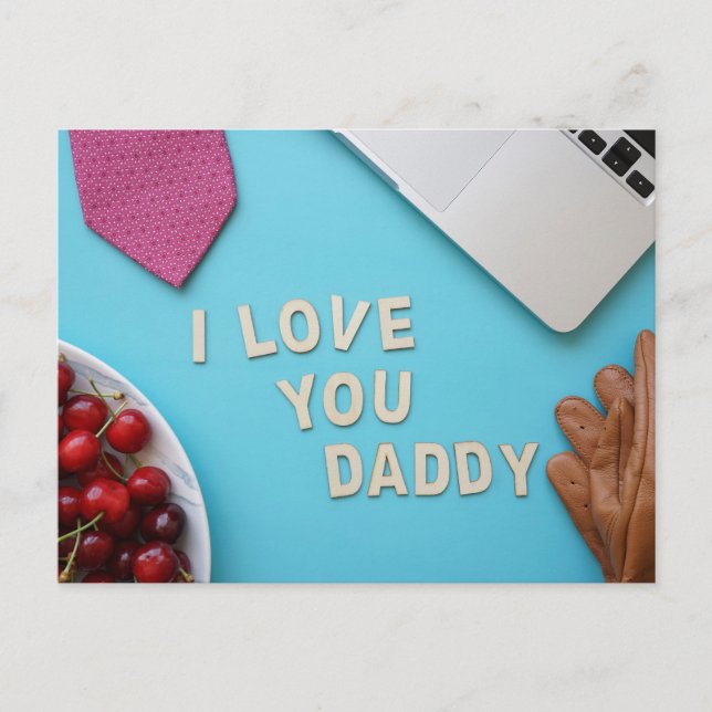 Cartão Postal Dia de os pais Feliz (Frente)