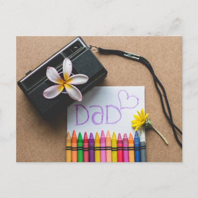 Cartão Postal Dia de os pais Feliz (Frente)