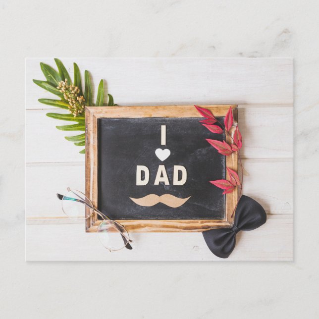 Cartão Postal Dia de os pais Feliz (Frente)