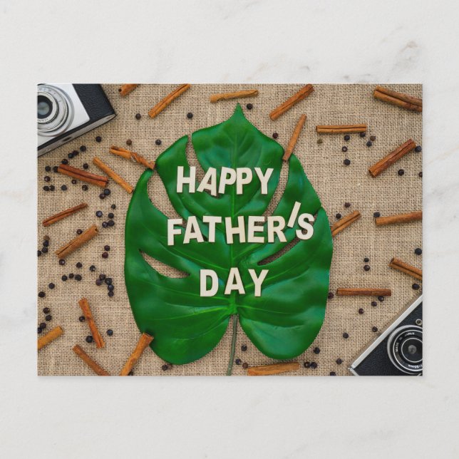 Cartão Postal Dia de os pais Feliz (Frente)