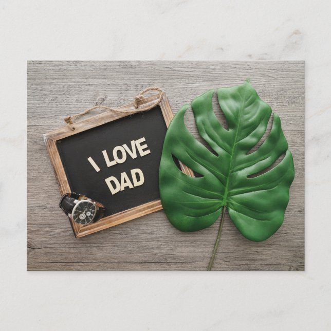 Cartão Postal Dia de os pais Feliz (Frente)