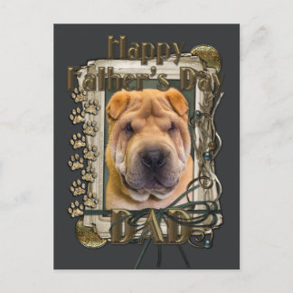 Cartão Postal Dia de os pais - Peças Pedrosas - Shar Pei