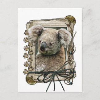 Cartão Postal Dia de os pais - Pedras Pedras - Koala