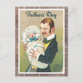 Cartão Postal Dia de os pais vitoriano