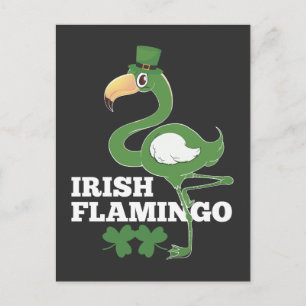 Cartão Postal Dia de São Patrício do Partido Irlandês Flaming