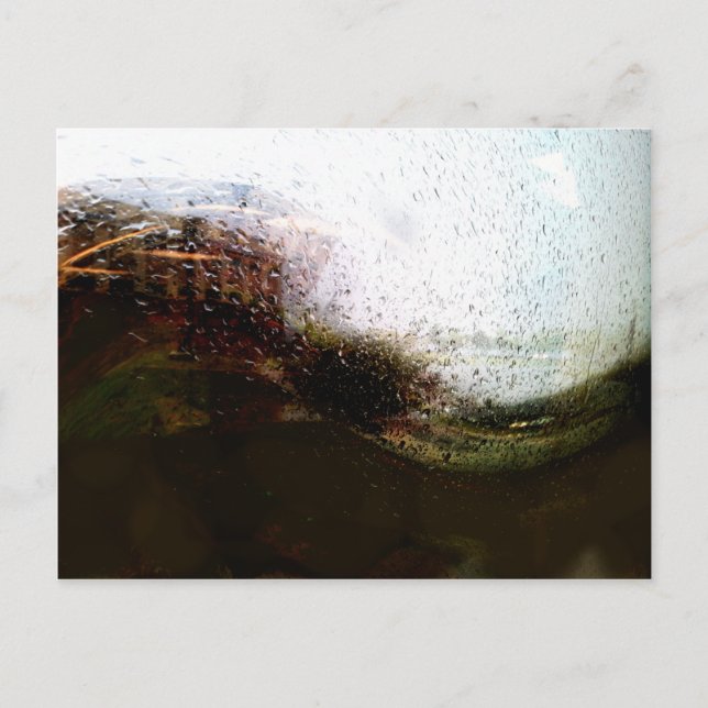 Cartão Postal Dia de Sorte de Chuva (Frente)