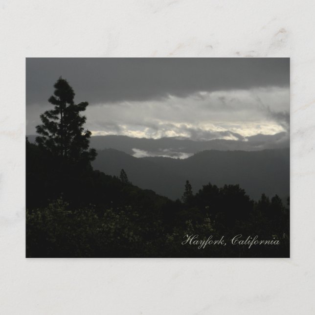 Cartão Postal Dia de Tempestade... (Frente)