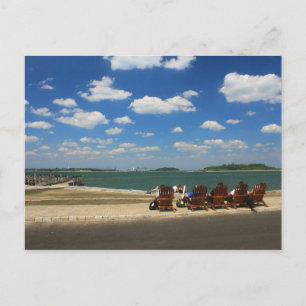 Cartão Postal Dia de Verão em Georges Island, Boston Harbor
