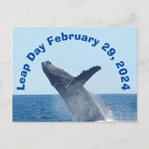 Cartão Postal Dia do Ano Bissexto 29 de Fevereiro de 2024