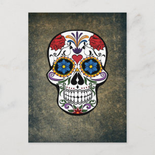 Cartão Postal Dia do Crânio Morto Día de Muertos México