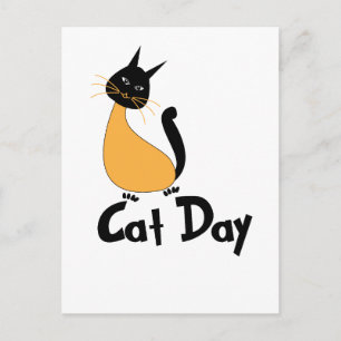 Cartão Postal Dia do Gato