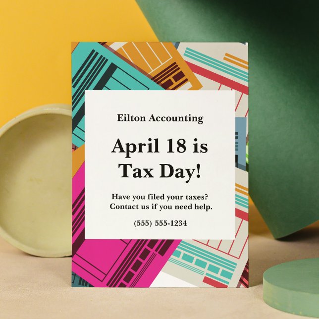 Cartão Postal Dia do Imposto (Criador carregado)