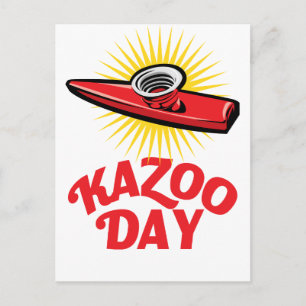 Cartão Postal Dia do Kazoo - Dia da Apreciação