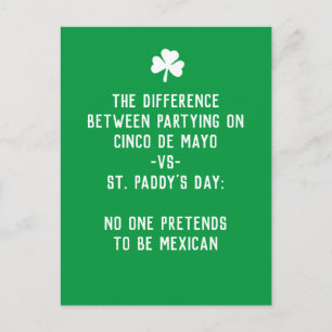 Cartão Postal Dia do Pá da rua vs Cinco de Mayo