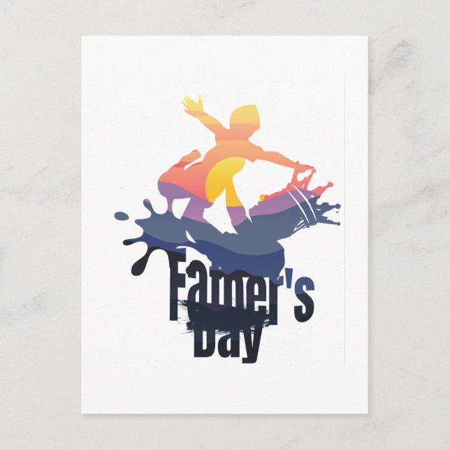 Cartão Postal Dia do Pai - Passeio das Ondas Sunset (Frente)