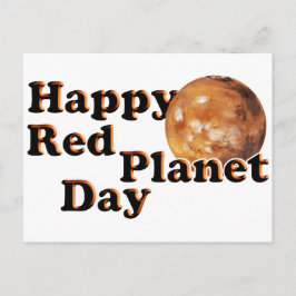 Cartão Postal Dia do Planeta Vermelho