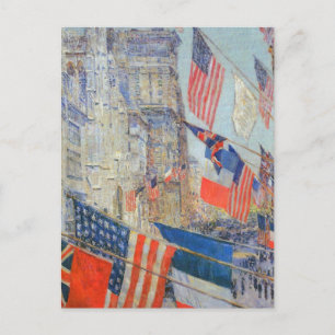 Cartão Postal Dia dos Aliados, maio de 1917, por Childe Hassam,