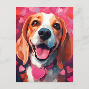Cartão Postal Dia dos Namorados Beagle