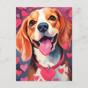 Cartão Postal Dia dos Namorados Beagle