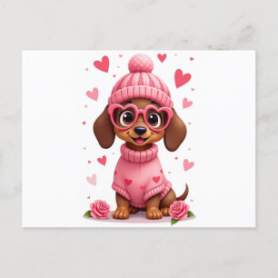 Cartão Postal dia dos namorados cachorro vida amorosa