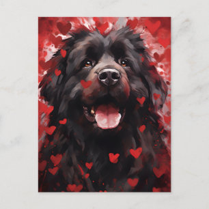 Cartão Postal dia dos namorados do cão Terra Nova