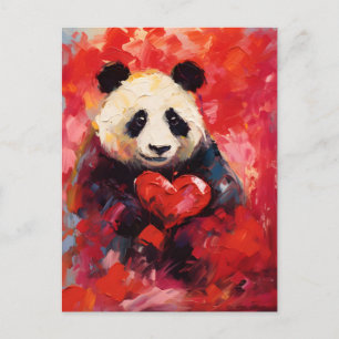 Cartão Postal Dia dos Namorados Panda
