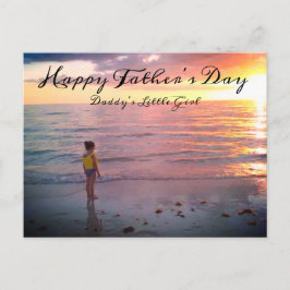 Cartão Postal Dia dos Pais Menina do Papai Foto Personalizada