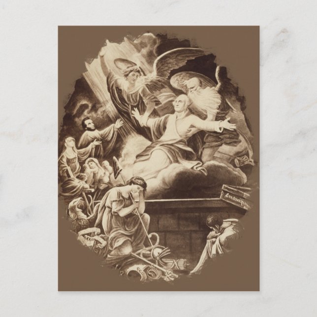 Cartão Postal Dia dos Presidentes Washington e Lincoln (Frente)