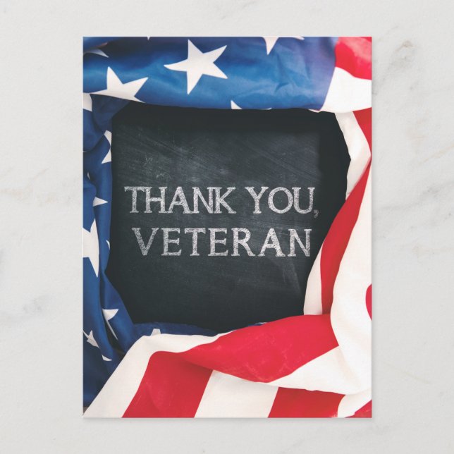 Cartão Postal Dia dos Veteranos (Frente)