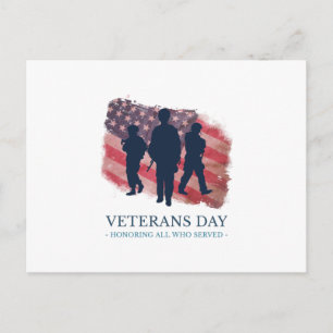 Cartão Postal Dia dos Veteranos
