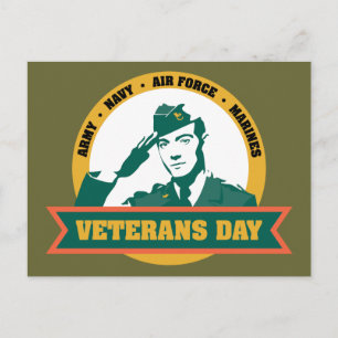 Cartão Postal Dia dos Veteranos