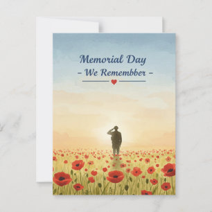 Cartão Postal  "Dia dos Veteranos – Nós Lembramos."