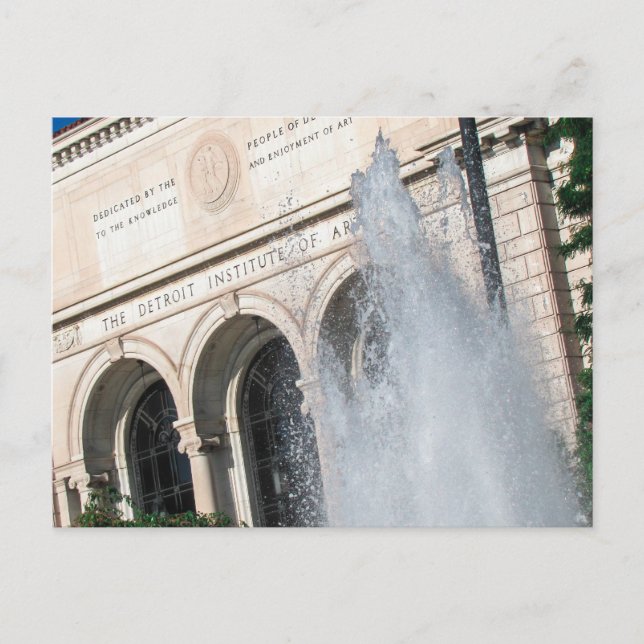 Cartão Postal DIA - Instituto Detroit de Artes (Frente)