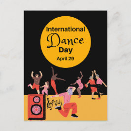 Cartão Postal Dia Internacional da Dança | Dia Mundial da Dança