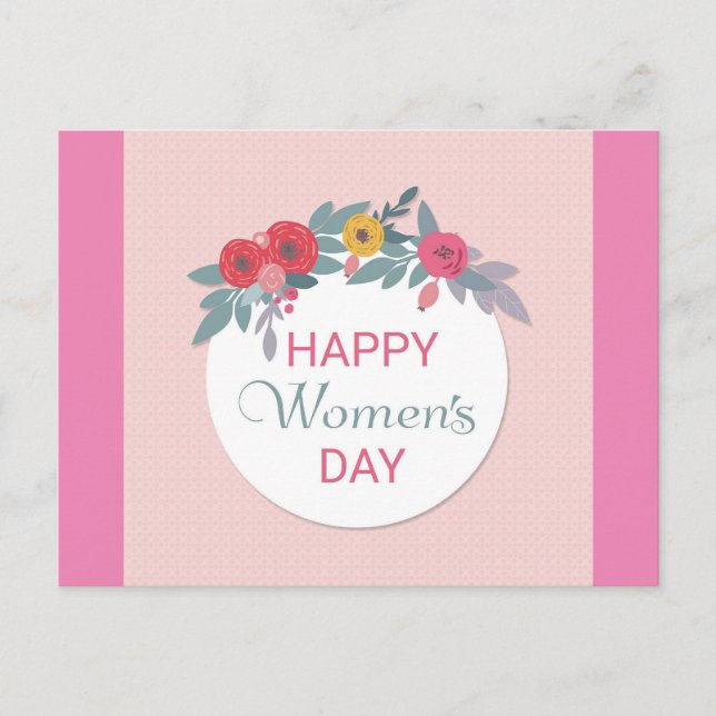 Cartão Postal Dia Internacional da Mulher (Frente)
