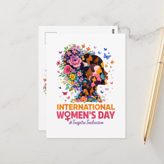 Cartão Postal Dia Internacional da Mulher (Frente/Verso In Situ)