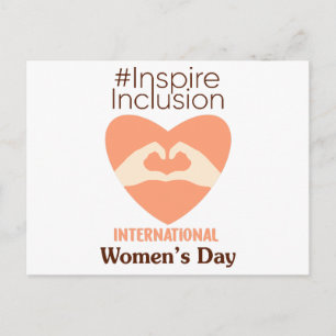 Cartão Postal Dia Internacional da Mulher 2024 Inspira Inclusão 