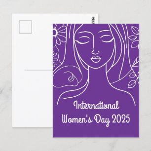 Cartão Postal Dia Internacional da Mulher 2025