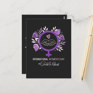 Cartão Postal Dia Internacional da Mulher 2026 8 de março