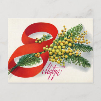 Cartão Postal Dia Internacional da Mulher, 8 de março