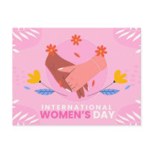 Dia Internacional da Mulher 8 marche rosa fofo