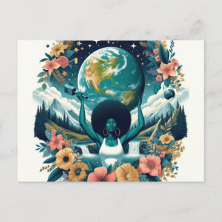 Cartão Postal Dia Internacional da Mulher Feliz Dia da Mulher