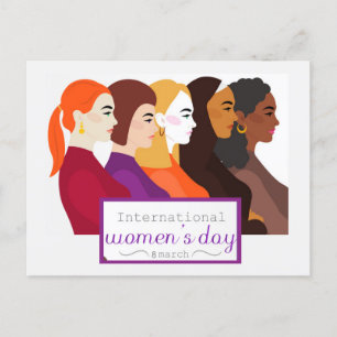 Cartão Postal Dia Internacional das Mulheres