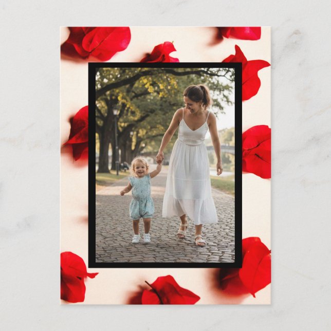 Cartão Postal Dia Internacional das Mulheres Moderno Elegante Fo (Frente)