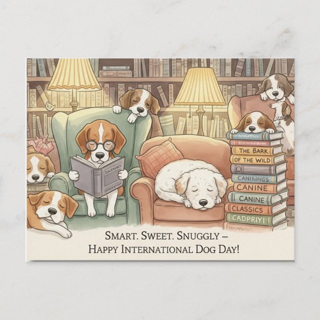 Cartão Postal Dia Internacional do Cão (Frente)