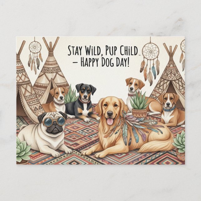 Cartão Postal Dia Internacional do Cão (Frente)