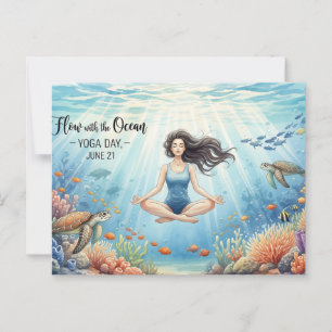 Cartão Postal Dia Internacional do Ioga