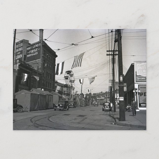 Cartão Postal Dia Justo em East Liverpool Ohio (Frente)